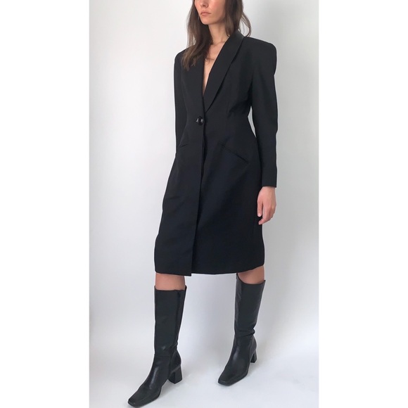 VINTAGE 80s BLAZER DRESS - Picture 2 of 4